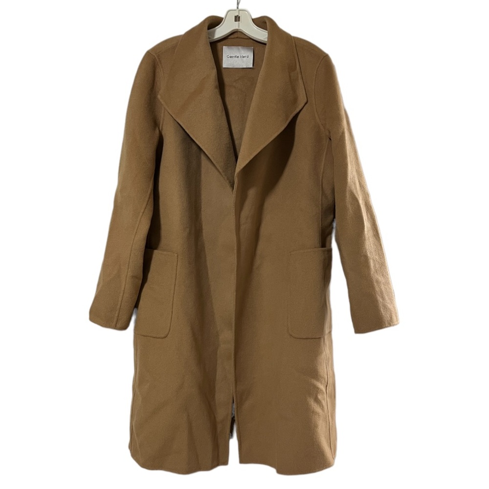Gentle Herd Drape Wool Coat